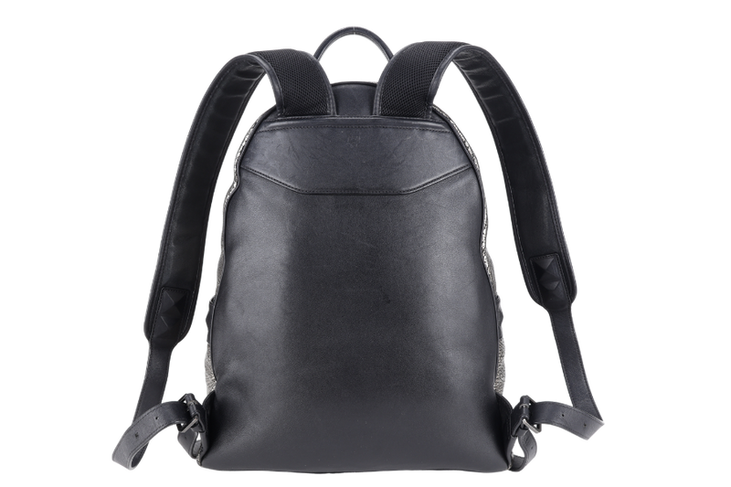 MCM METALLIC CRACKED LEATHER BACKPACK WITH STRAPS, CARD NO DUST COVER