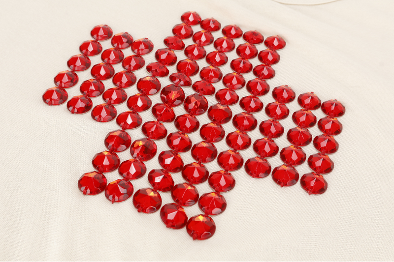 DOLCE & GABBANA CROSS RED BIDDING T-SHIRT 50