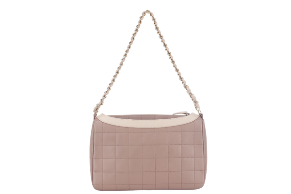 CHANEL VINTAGE SHOULDER GIRL BAG [(708xxxx)2002-2003] ROSY BEIGE LIGHT GOLD HARDWARE WITH CARD