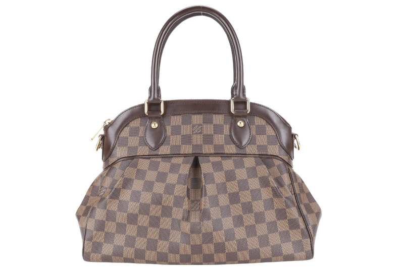 LOUIS VUITTON N51997 TREVI DAMIER EBENE CANVAS GOLD HARDWARE WITH STRAPS NO DUST COVER