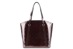 LOUIS VUITTON M91567 AVALON MM AMARANTE MONOGRAM VERNIS LEATHER GOLD HARDWARE WITH DUST COVER
