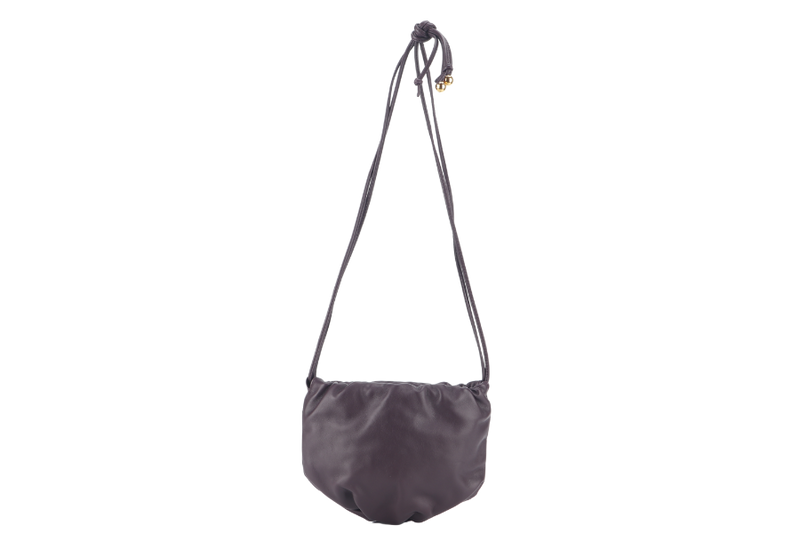 BOTTEGA VENETA MINI BULB PURPLE CALFSKIN LEATHER WITH DUST COVER AND BOX