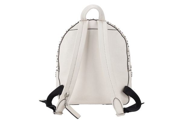 COACH CAMPUS BACKPACK WHITE PRAIRIE CALF LEATHER SILVER HARDWARE WITH DUST COVER