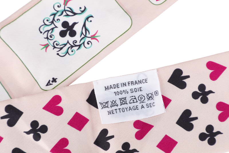 HERMES SILK TWILLY PINK POKER NO BOX