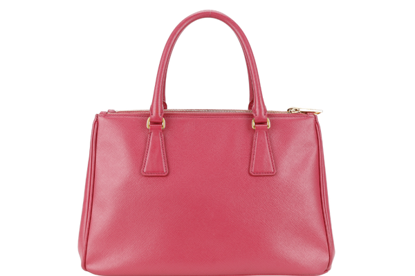 PRADA SAFFIANO LUX TOTE PINK BAG WITH STRAPS GOLD HARDWARE AND DUST COVER NO CARD