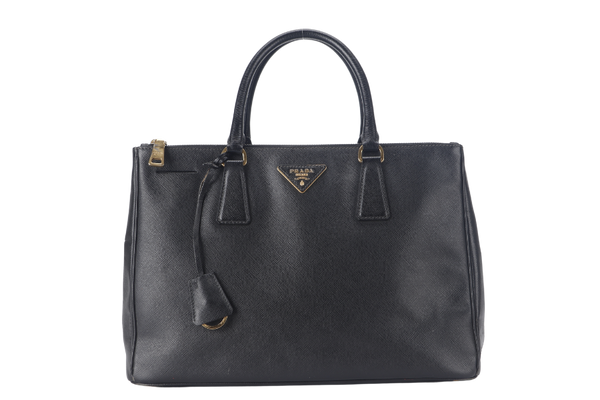 PRADA SAFFIANO LUX BLACK LEATHER (BN1844) GOLD HARDWARE WITH CARD AND DUST COVER