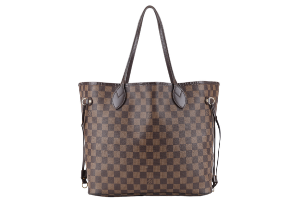 LOUIS VUITTON NEVERFULL MM (N40600) DAMIER EBENE CANVAS GOLD HARDWARE NO DUST COVER