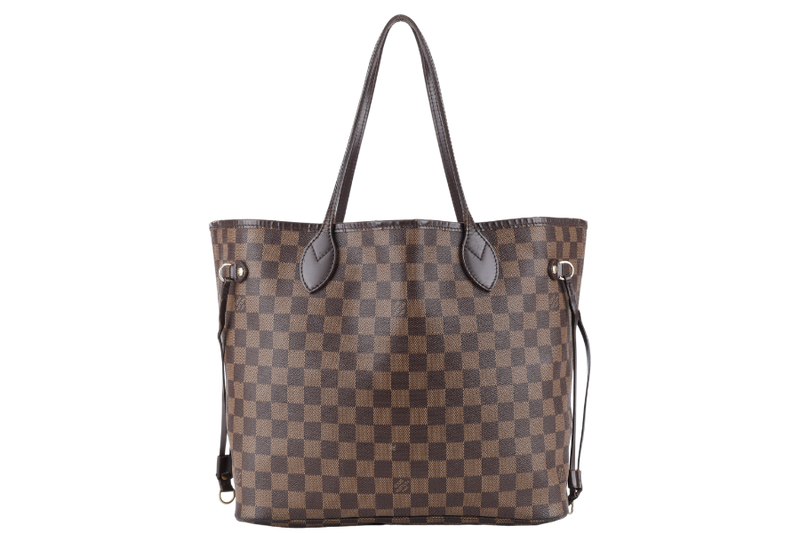 LOUIS VUITTON NEVERFULL MM (N40600) DAMIER EBENE CANVAS GOLD HARDWARE NO DUST COVER