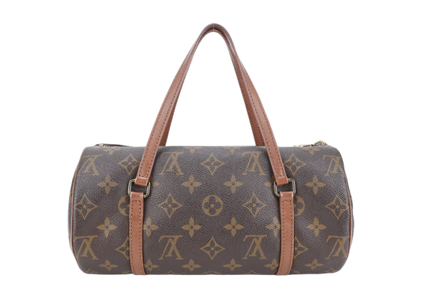 LOUIS VUITTON PAPILLON 26 MONOGRAM COATED CANVAS GOLD HARDWARE WITH DUST COVER