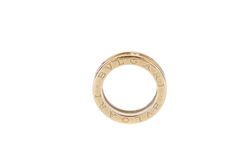 BVLGARI B ZERO1 2337 RING AU750YG SIZE 48 KEY WITH BOX