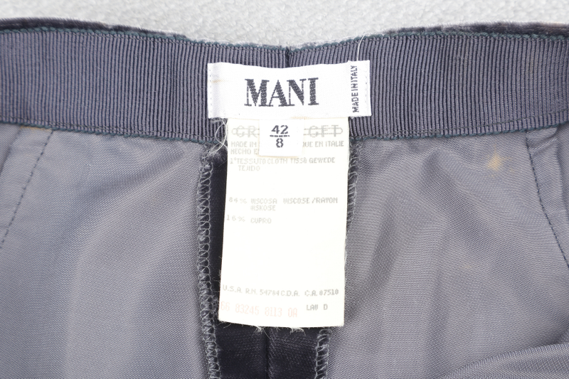 MANI GREY VELVET PANT