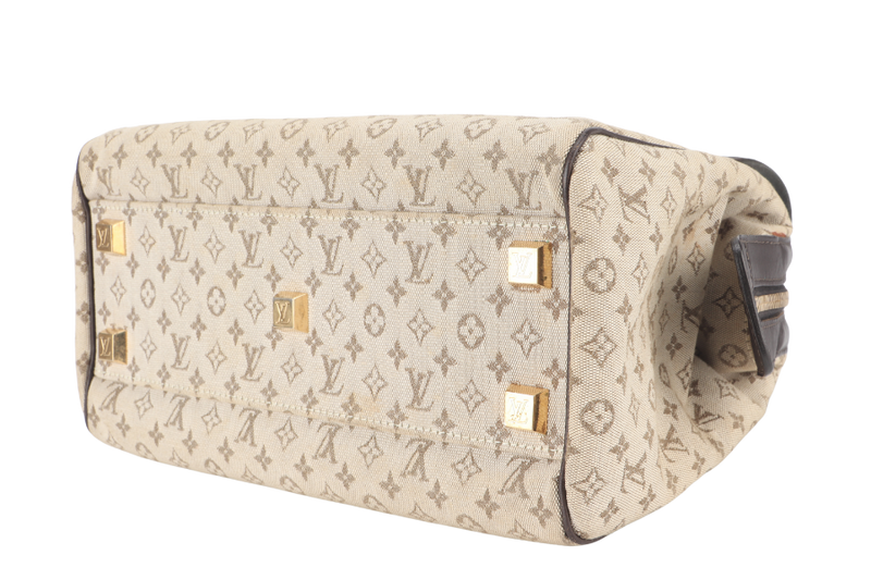 LOUIS VUITTON MINI JOSEPHINE PM BEIGE MINI LIN CANVAS GOLD HARDWARE NO DUST COVER