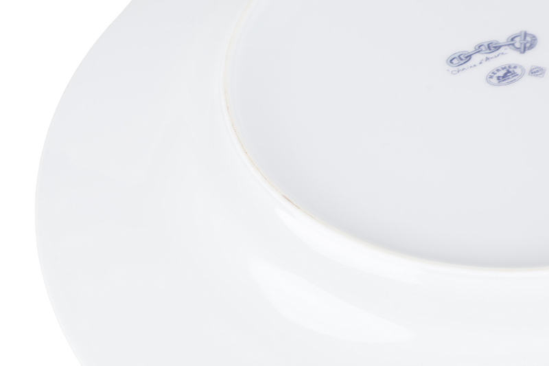 HERMES CHAIN D'ANCRE PORCELAIN PLATE WITH BOX