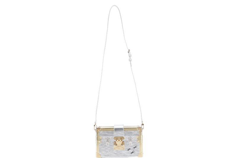 LOUIS VUITTON M50018 EPI PETITE MALLE CROSSBODY BAG GOLD HARDWARE WITH STRAPS AND DUST COVER