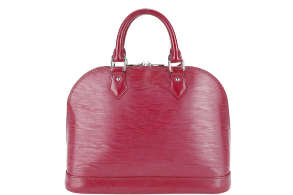 LOUIS VUITTON ALMA PM FUSCHIA EPI LEATHER SILVER HARDWARE WITH LOCK & KEYS NO DUST COVER