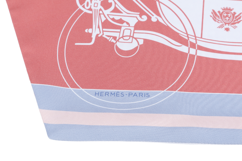 HERMES MAXI TWILLY LIGHT BLUE BURGUNDY WITH BOX