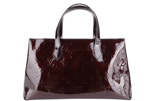 LOUIS VUITTON WILSHIRE PM AMARANTE VERNIS MONOGRAM WITH DUST COVER