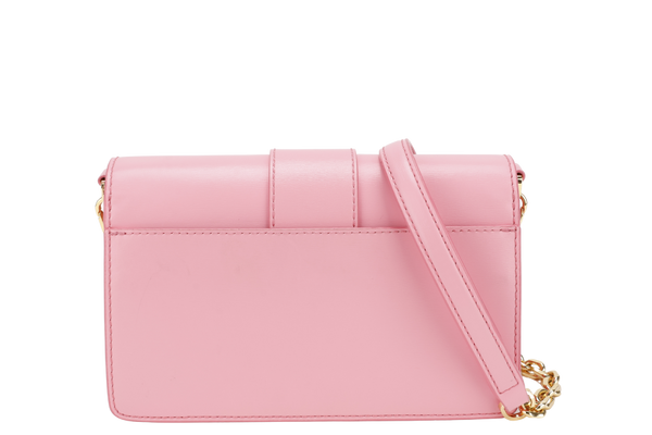 MCM GRETL VISETOS CROSSBODY PINK LEATHER GOLD HARDWARE WITH DUST COVER