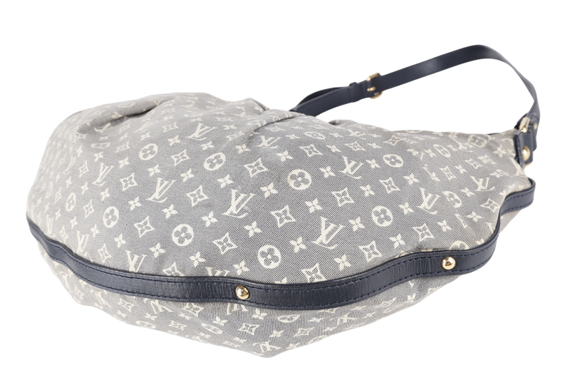 LOUIS VUITTON M40404 IDYLLE RHAPSODY MM NAVY BLUE MONOGRAM CANVAS GOLD HARDWARE WITH DUST COVER