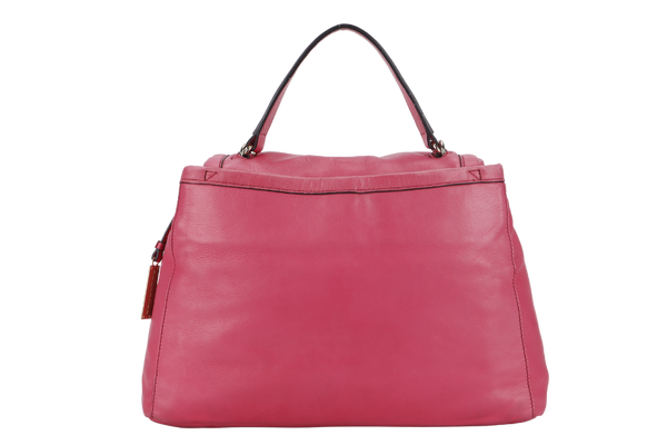 RABEANCO PINK LEATHER 2 WAY USE BAG WITH DUST COVER