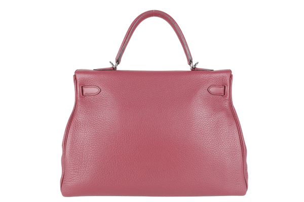 HERMES KELLY 28 (STAMP O) RETOURNE PINK TOGO LEATHER WITH STRAP, KEYS&LOCK, RAINCOAT, DUST COVER & BOX