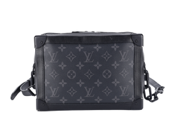 LOUIS VUITTON M44730 SOFT TRUNK MONOGRAM ECLIPSE CANVAS BLACK HARDWARE WITH DUST COVER