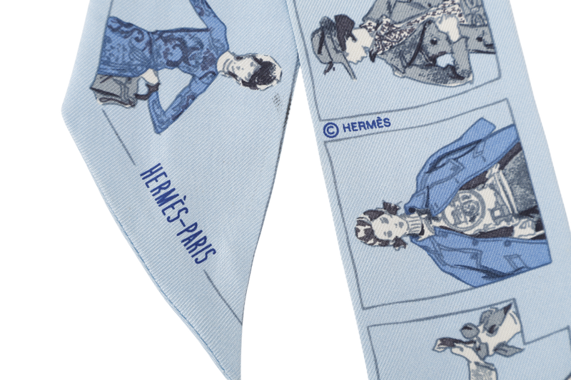 HERMES SKY BLUE PRINTEMPS ETE 69 AUTOMNE HIVER 70 TWILLY