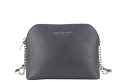 MICHAEL KORS SLING BAG BLACK LEATHER GOLD HARDWARE WITH DUST COVER