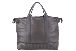 BOTTEGA VENETA WEEKEND BAG BROWN CALF LEATHER BHW WITH DUST COVER