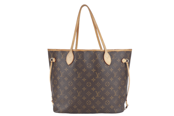 LOUIS VUITTON NEVERFULL M46975 MONOGRAM CANVAS GOLD HARDWARE NO DUST COVER