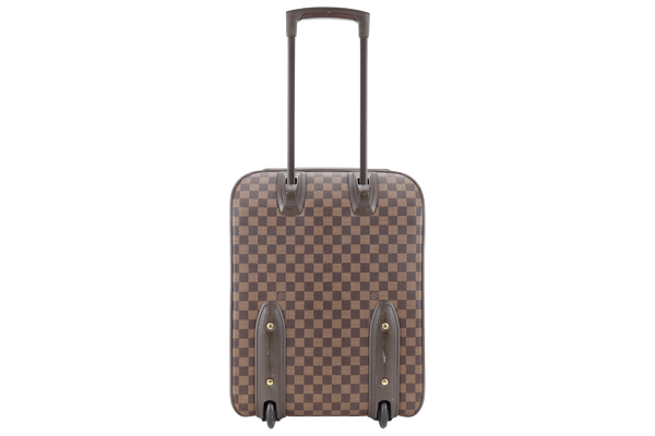 LOUIS VUITTON N23293 PEGAS 45 LUGGAGE BAG DAMIER EBENE CANVAS GOLD HARDWARE