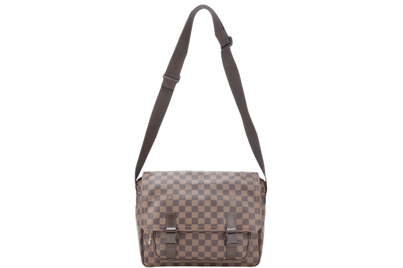 LOUIS VUITTON N51125 MELVILLE MESSENGER BAG DAMIER EBENE CANVAS GOLD HARDWARE NO DUST COVER