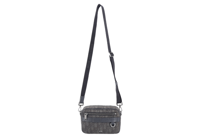 CHRISTIAN DIOR 27-BO-1213 NEW DIOR SAFARI BAG HANDBAG OBLIQUE CROSSBODY BAG RUTHENIUM HARDWARE NO DUST COVER