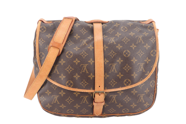 LOUIS VUITTON M42256 SAUMUR 35 MONOGRAM CANVAS GOLD HARDWARE NO DUST COVER