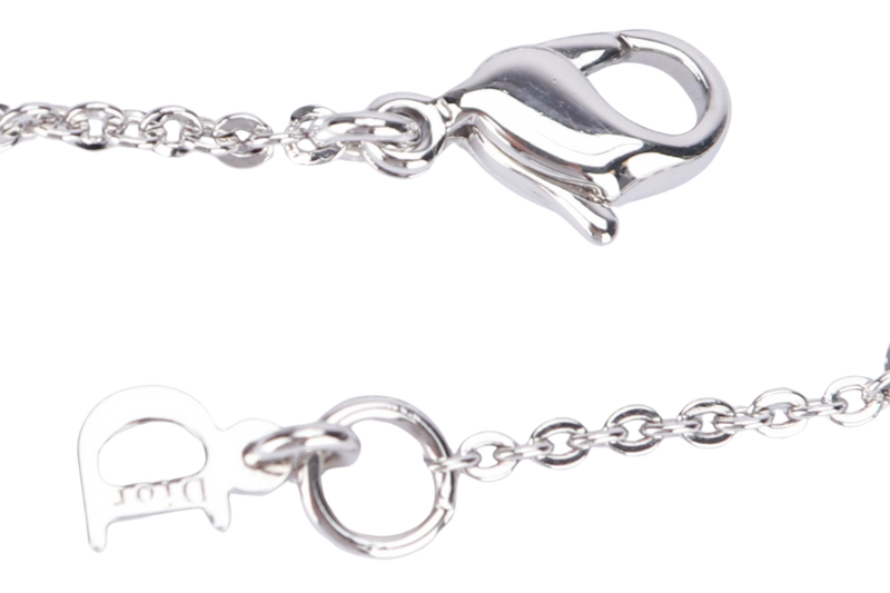 Christian Dior Silver Dior Initials Necklace, L 36cm, no Box