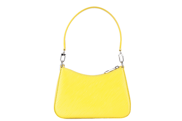 LOUIS VUITTON M21702 LV x YAYOI KUSAMA MARERINI YELLOW EPI LEATHER WITH STRAPS, MIRROR AND DUST COVER