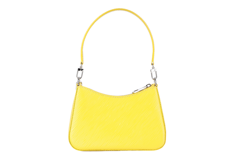 LOUIS VUITTON M21702 LV x YAYOI KUSAMA MARERINI YELLOW EPI LEATHER WITH STRAPS, MIRROR AND DUST COVER