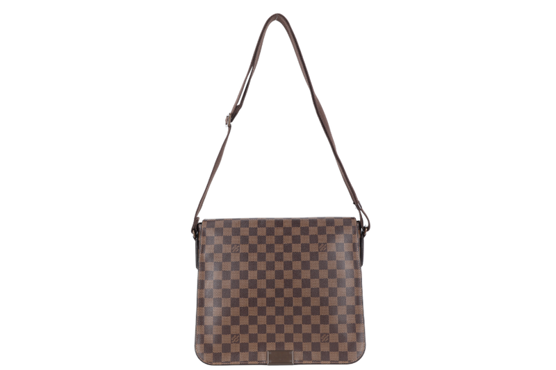 LOUIS VUITTON DISTRICT DAMIER EBENE SLING BAG WITH DUST COVER