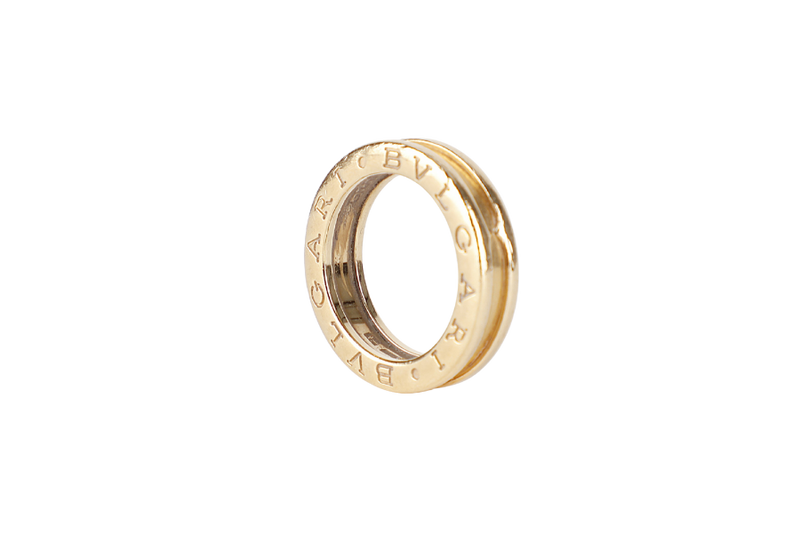 BVLGARI B ZERO1 2337 RING AU750YG SIZE 48 KEY WITH BOX
