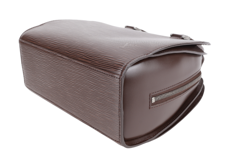 LOUIS VUITTON POINT-NEUF DARK BROWN EPI LEATHER SILVER HARDWARE NO DUST COVER