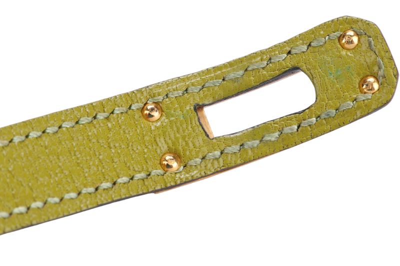 Hermes Kelly Double Tour Bracelet Green Anise with Gold Hardware, no Dust Cover & Box