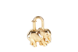 HERMES GOLD ELEPHANT LOCK WITH BOX