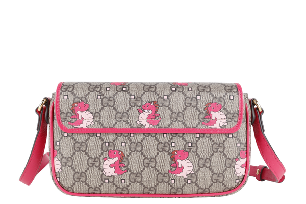 GUCCI DOUBLE GG MINI PINK BAG YEAR OF THE GG DRAGON WITH BOX