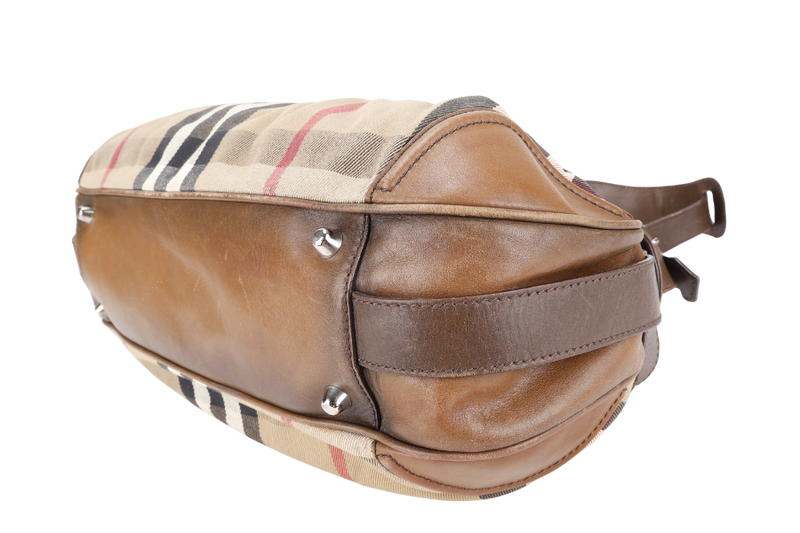 BURBERRY HOUSE CHECK BEATON HOBO CANVAS NO DUST COVER