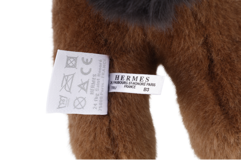 HERMES FABRIC SMALL HERMY THE HORSE PLUSH TOY