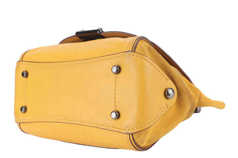 COACH MEDIUM YELLOW DRIFTER HANDBAG RUTHENIUM HARDWARE NO DUST COVER