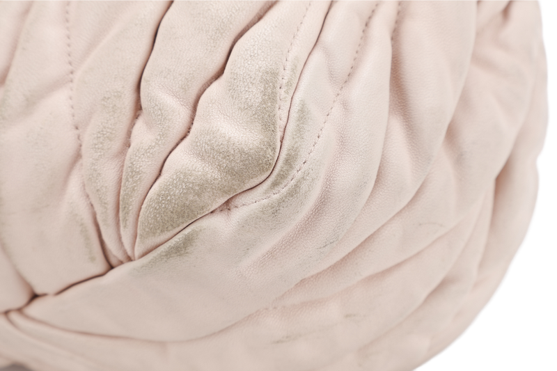 MIU MIU MATELASSE BAG PINK CALF LEATHER GOLD HARDWARE NO DUST COVER