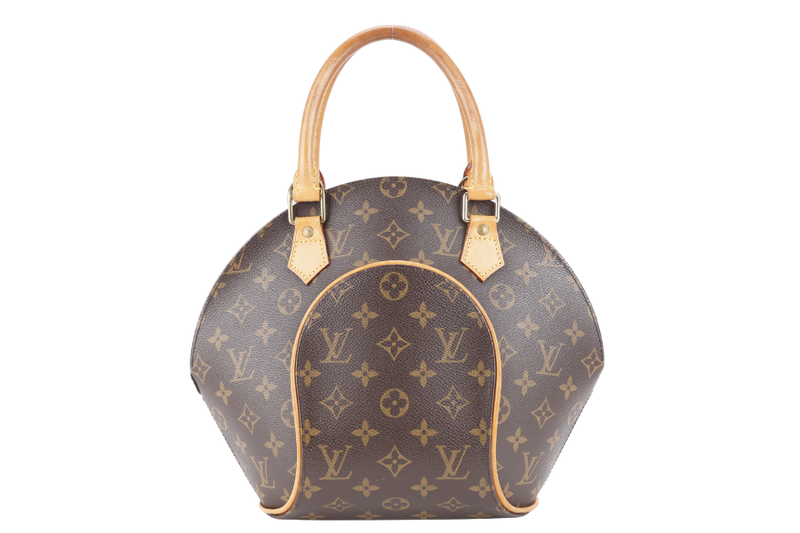 LOUIS VUITTON ELLIPSE BAG PM MONOGRAM CANVAS GOLD HARDWARE WITH DUST COVER AND LONG STRAP
