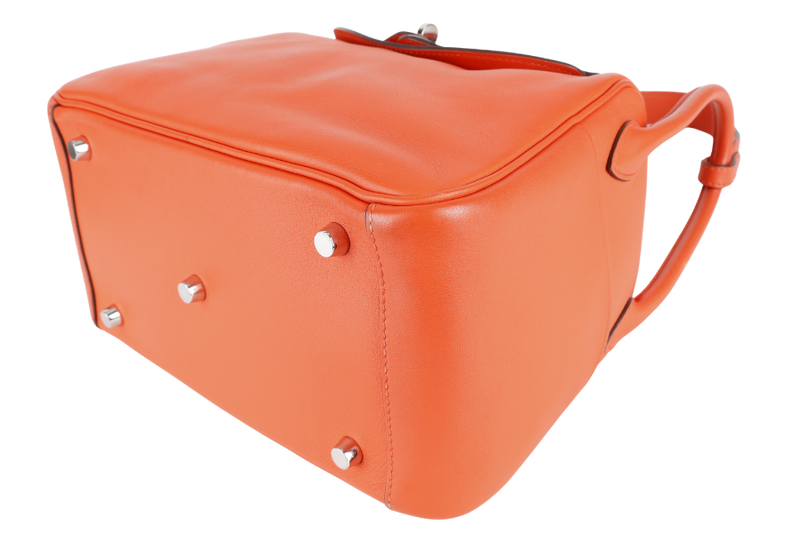 HERMES LINDY 26 CAPUCINE SWIFT LEATHER PHW STAMP A (YEAR 2017) WITH DUST COVER