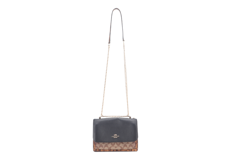 COACH KLARE CROSSBODY BLACK LEATHER GOLD HARDWARE NO DUST COVER